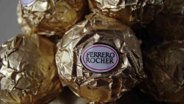 Flan de bombones Ferrero Rocher