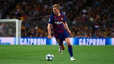 De Jong, en un partido con el Barcelona. (Getty)