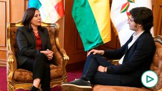La ministra de Relaciones Exteriores de Bolivia, Karen Longaric.