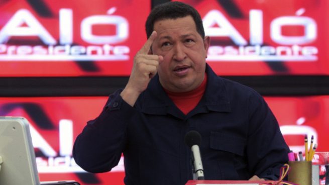 pablo iglesias Hugo Chávez en su programa 'Aló presidente'.