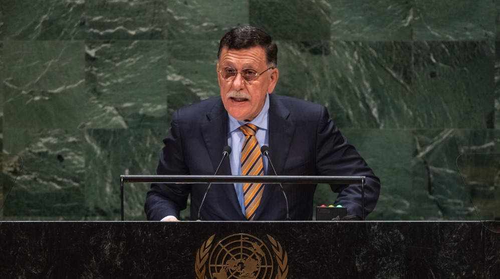 El primer ministro del Gobierno de unidad libio, Fayez Serraj. (Foto. ONU)