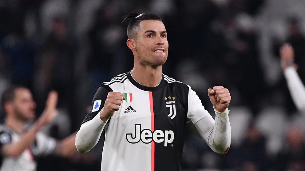 Cristiano celebra la victoria de la Juventus. (AFP)