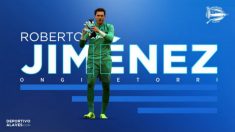 Roberto Jiménez, nuevo fichaje del Alavés. (Deportivo Alavés)
