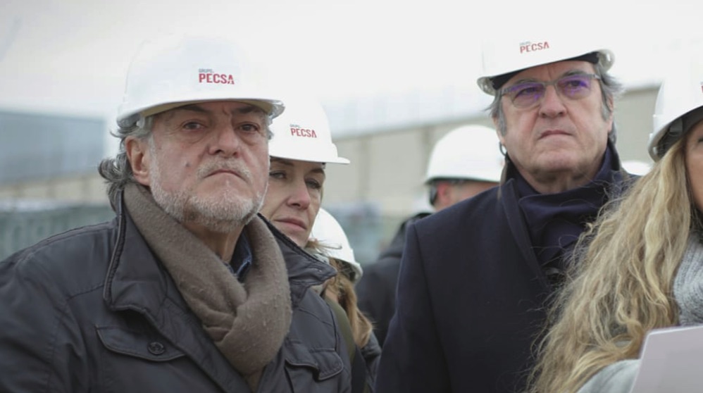 Pepu Hernández y Ángel Gabilondo vistando las obras del centro de emergencia. (Foto. PSOE)