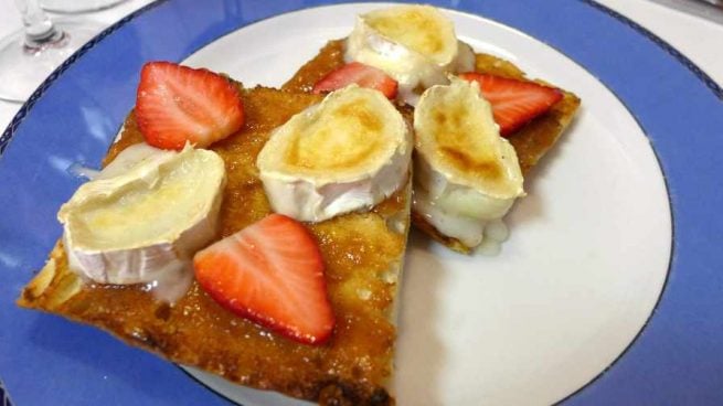 Galletas de queso de cabra y fresas