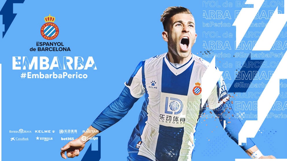 Adrián Embarba, nuevo fichaje del Espanyol. (@RCDEspanyol)