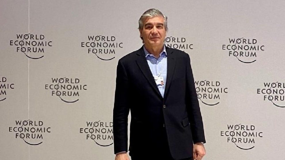 El presidente de Naturgy, Francisco Reynés, en Davos (Europa Press).