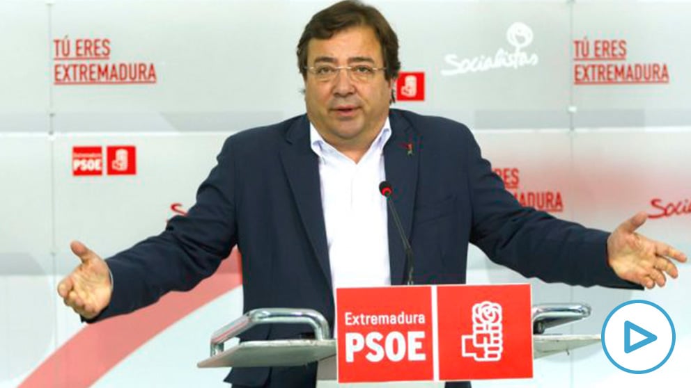 El presidente de la Junta de Extremadura y secretario general del PSOE regional, Guillermo Fernández Vara. (Foto: Efe)