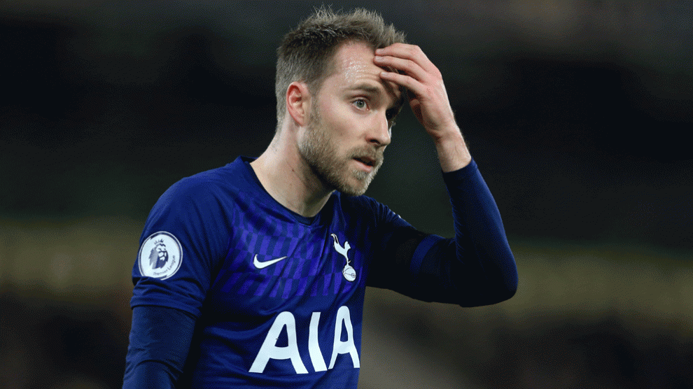 Christian Eriksen estaría en la agenda del Barcelona para este mes de enero (Getty)