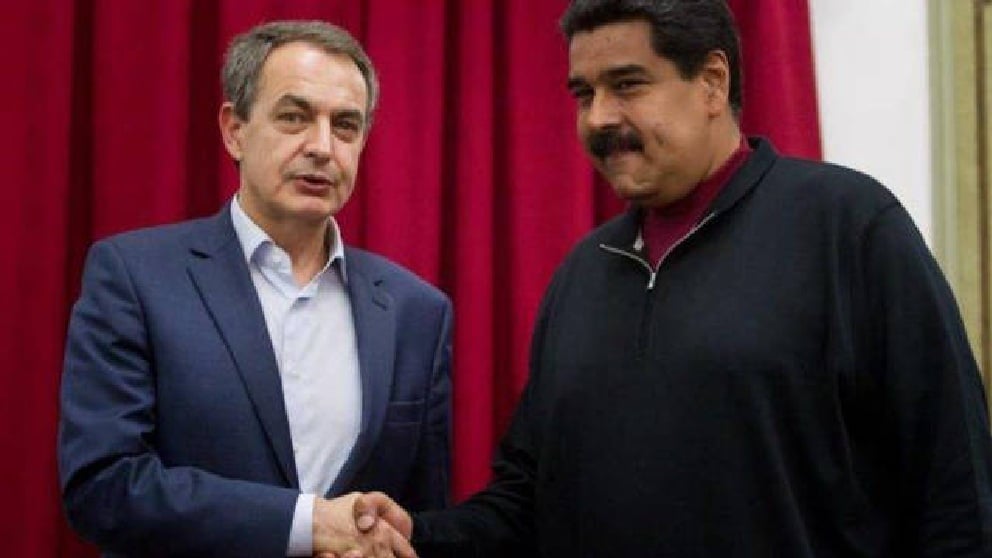José Luis Rodríguez Zapatero junto a Nicolás Maduro.