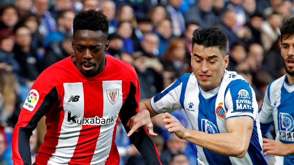 Iñaki Williams ante el Espanyol. (EFE)