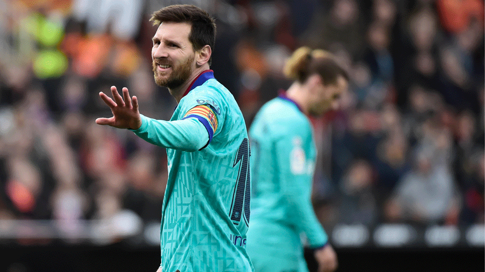 Leo Messi, en un partido de esta temporada.