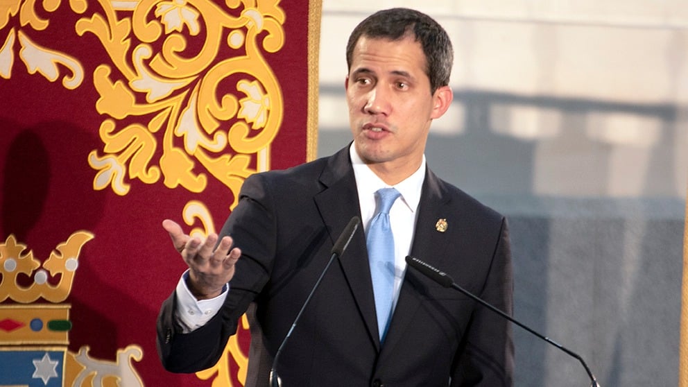 Juan Guaidó, presidente encargado de Venezuela.