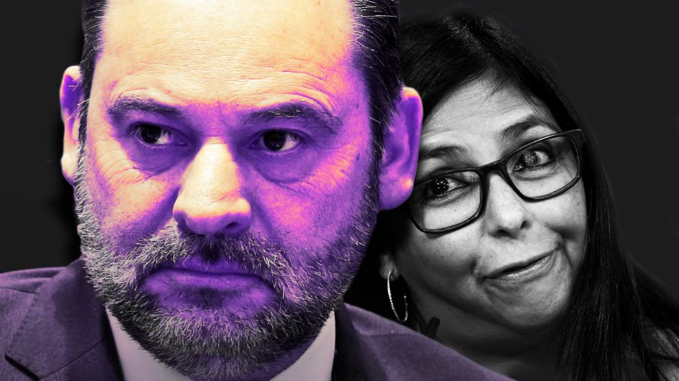 José Luis Ábalos y Delcy Rodríguez.