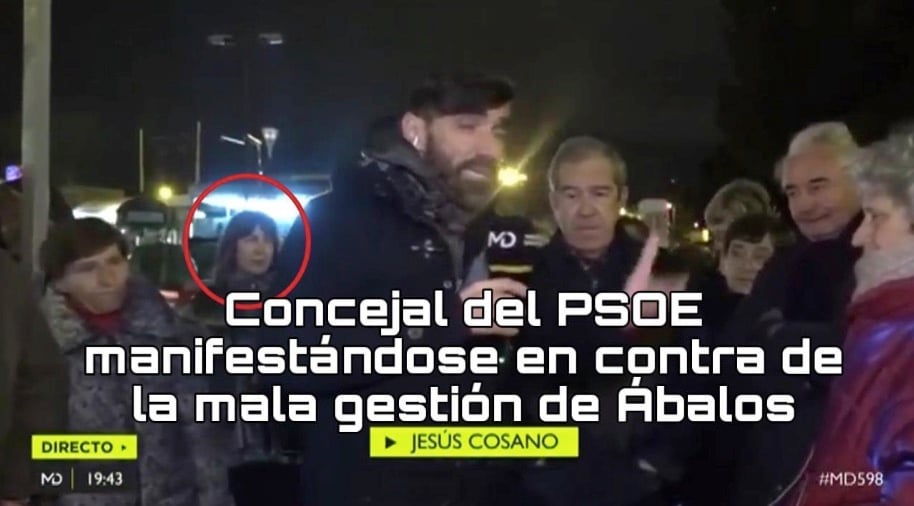 Una tercera concejal del PSOE en la manifestación. (Foto. Madrid Directo)