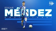 Edgar Méndez, nuevo fichaje del Alavés. (Deportivo Alavés)