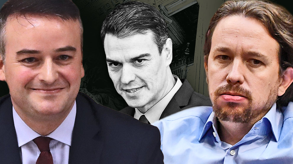 Iván Redondo, Pedro Sánchez y Pablo Iglesias