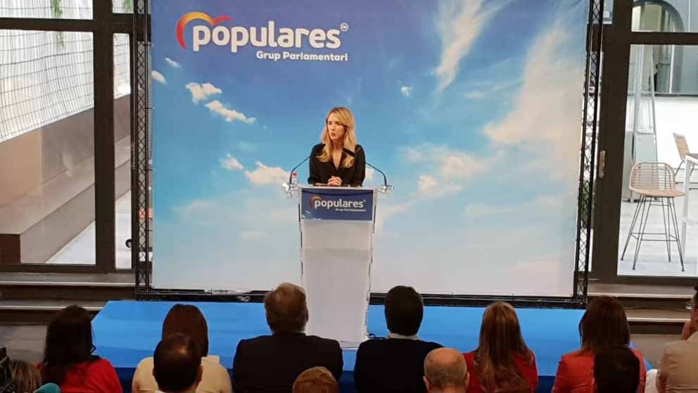 Álvarez de Toledo interviene en la clausura de las interparlamentarias del PPCV. Foto: EP