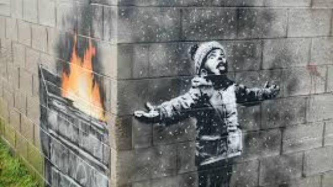 El famoso graffitero Banksy es conocido por sus pintadas reivindicativas sobre diversos temas.