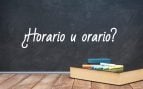 Cómo se escribe horario u orario