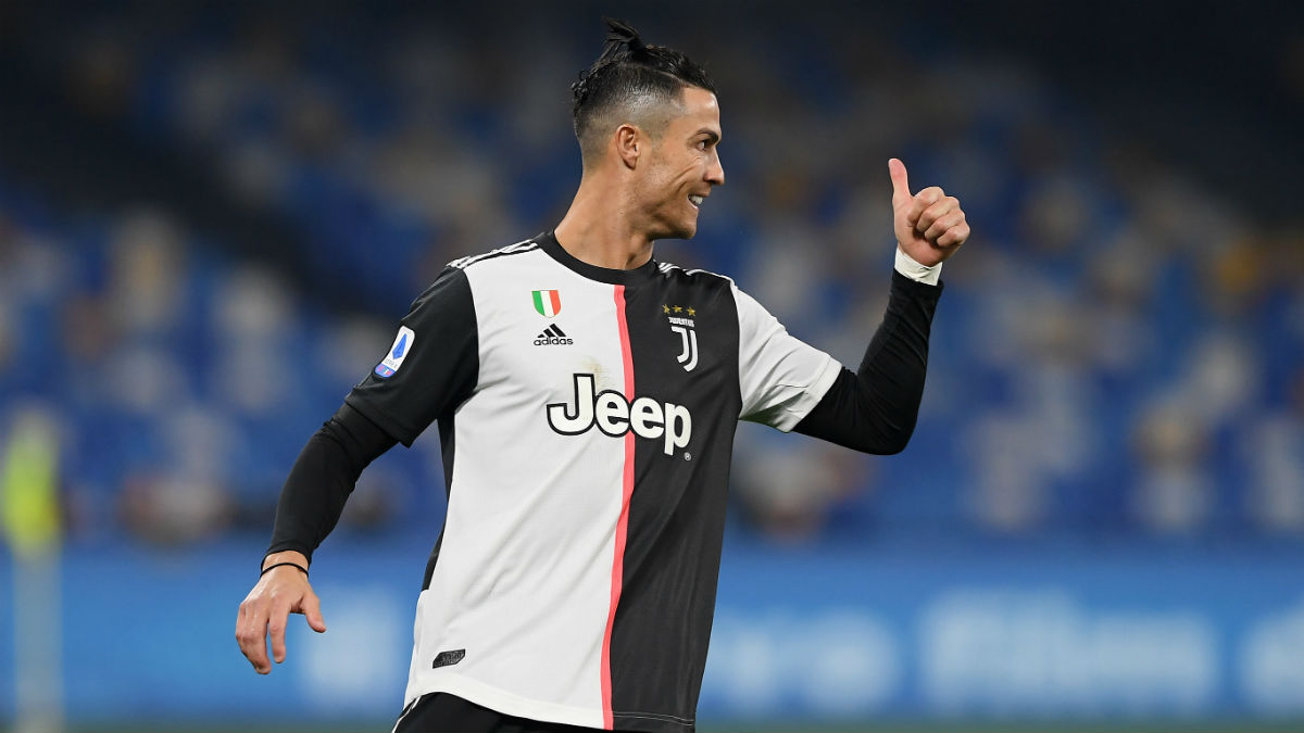Cristiano Ronaldo, en un partido de la Juventus (Getty).