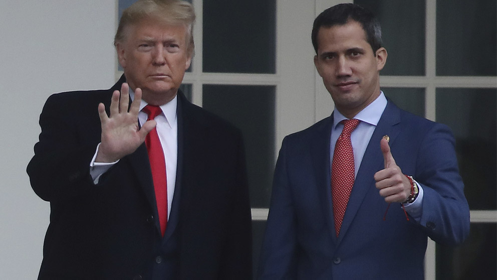 Donald Trump y Juan Guaidó (Foto: AFP)