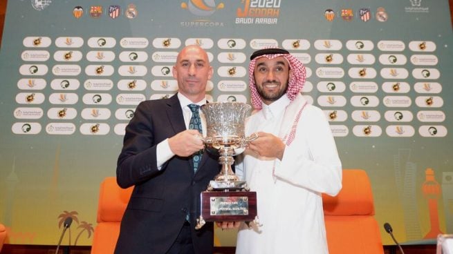 Rubiales, presentando la Supercopa de España (EFE).