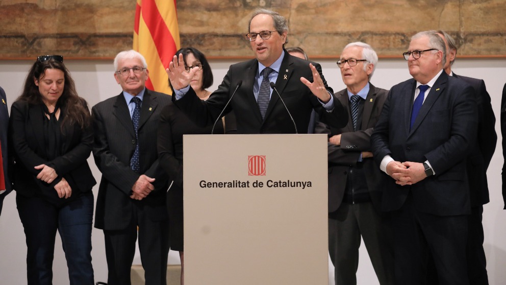 El presidente de la Generalitat, Quim Torra. Foto: EP