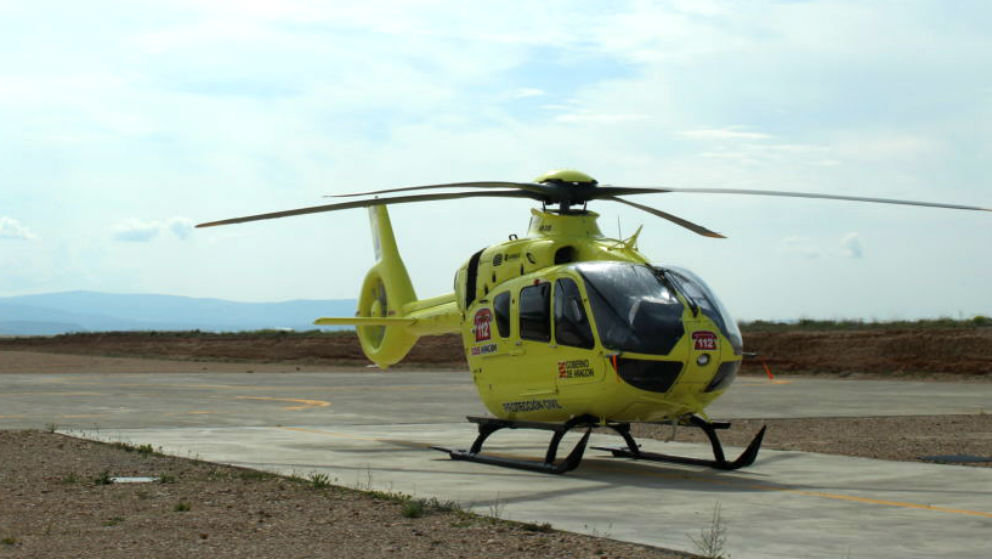 Uno de los helicópteros empleados por la compañía Eliance en el transporte aéreo sanitario.
