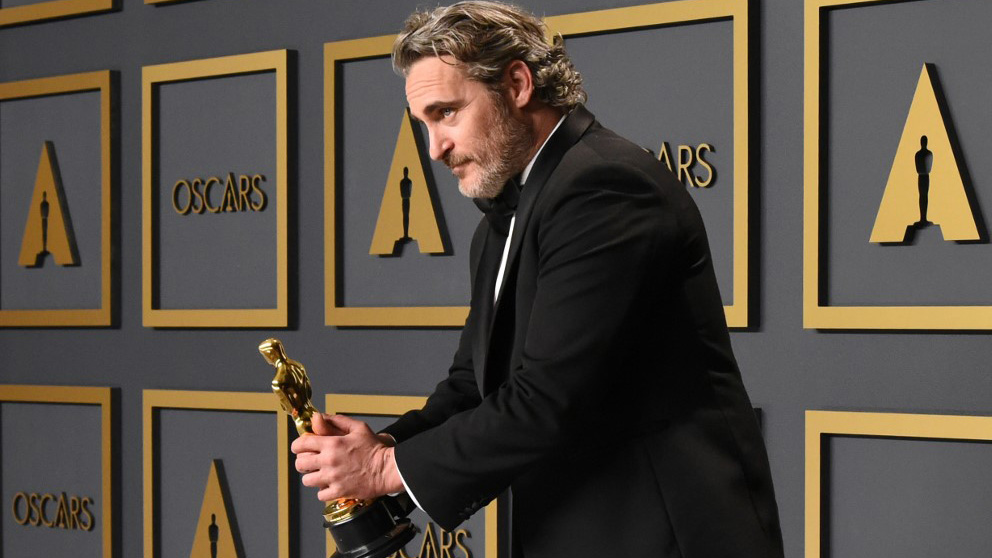 Joaquin Phoenix se ha alzado con el Oscar a mejor actor por su brillante interpretación del ‘Joker’ de Todd Phillips. Foto: AFP