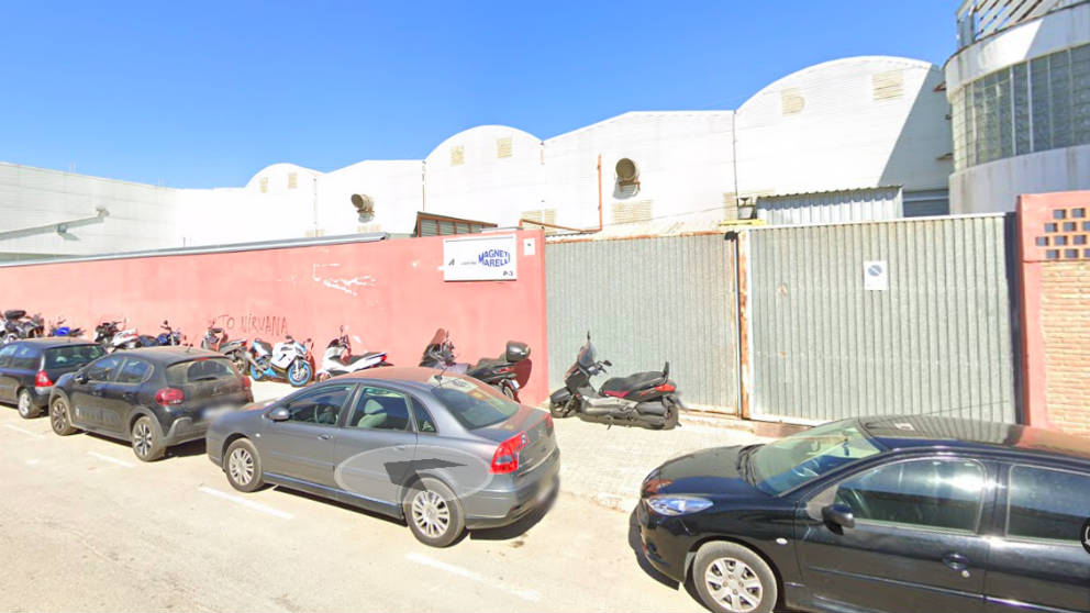 Entrada de la fábrica de Magneti Marelli en Barberá del Vallés (Barcelona) (Street View)