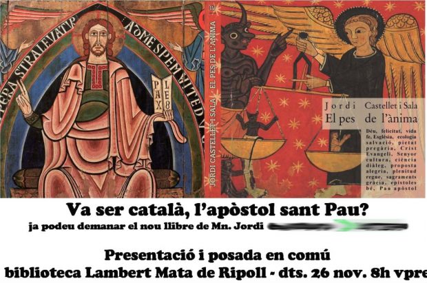 Un cura separatista entra en trance y proclama en un libro que San Pablo fue catalán