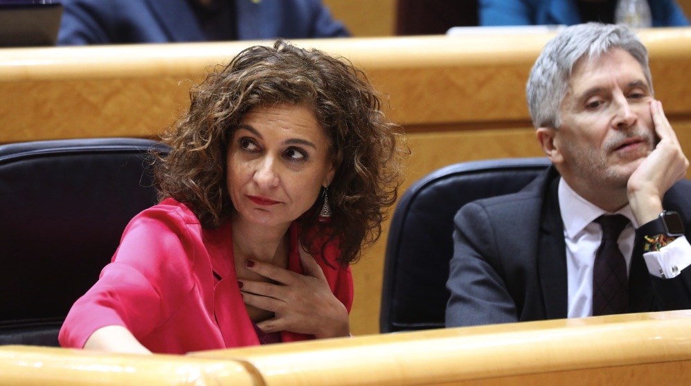 María Jesús Montero en el Senado. (Foto: PSOE)