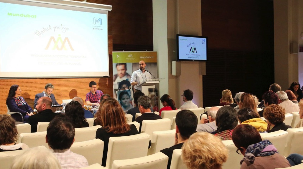 Presentación del programa de colaboración entre el Ayuntamiento y Mundubat. (Foto. Madrid)