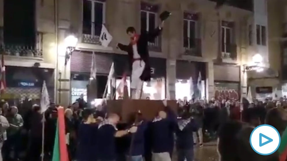 Homenaje a Arantza Zulueta en Bilbao tras salir de la cárcel.