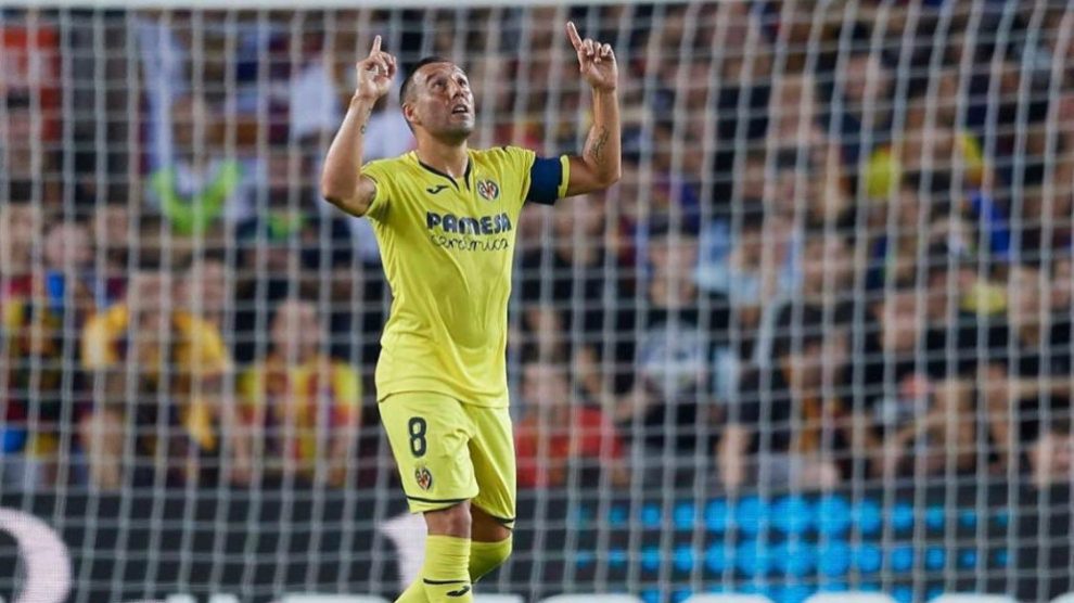 Santi Cazorla con el Villarreal. (@19SCazorla)