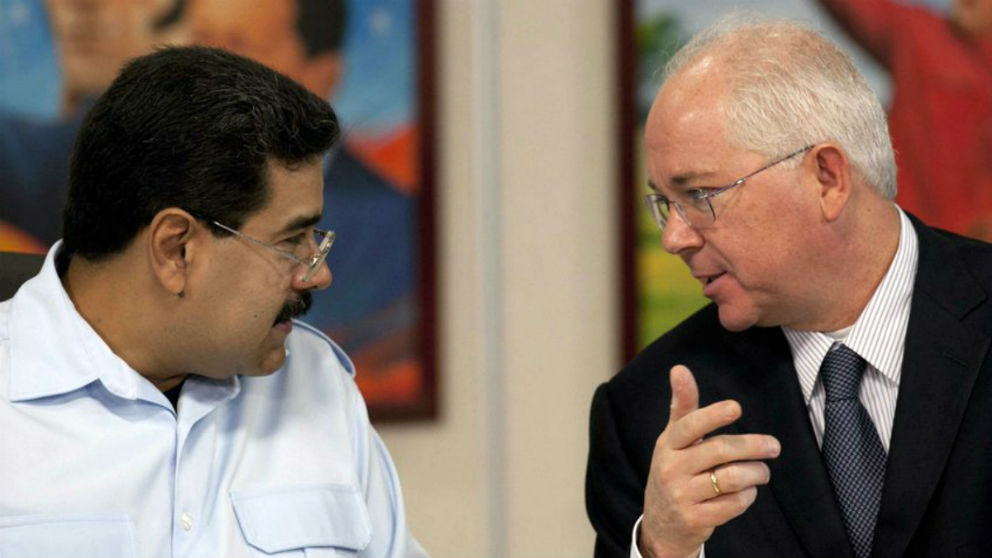 El dictador venezolano Nicolás Maduro y el ex ministro del Petróleo y ex presidente de PDVSA Rafael Ramírez.