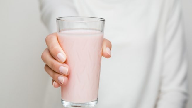Yogurt líquido de frutas casero