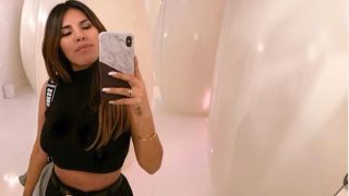 Isa Pantoja sufre los efectos de la gravedad en su aumento de pecho