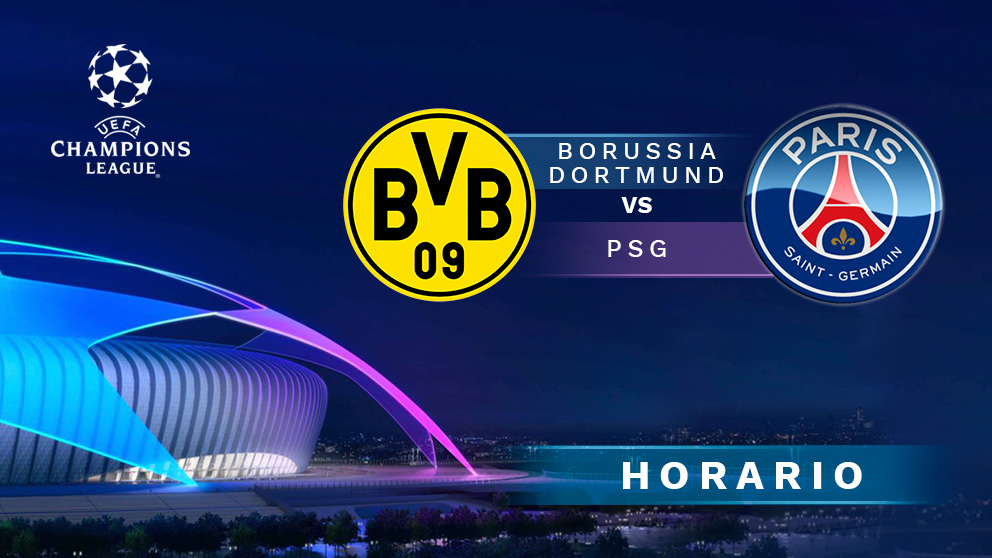 Champions League 2019-2020: Borussia Dortmund – PSG | Horario del partido de fútbol de Champions League.