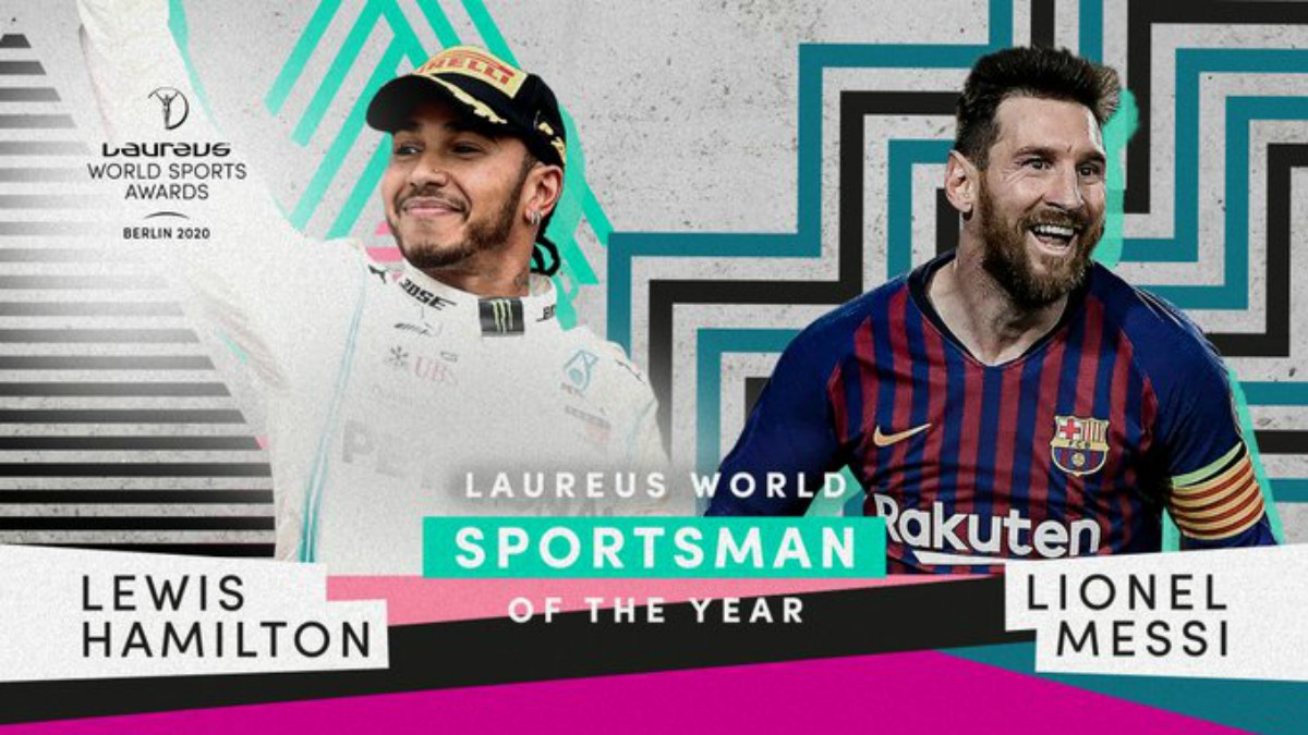 Lewis Hamilton y Lionel Messi, reyes en los Laureus.