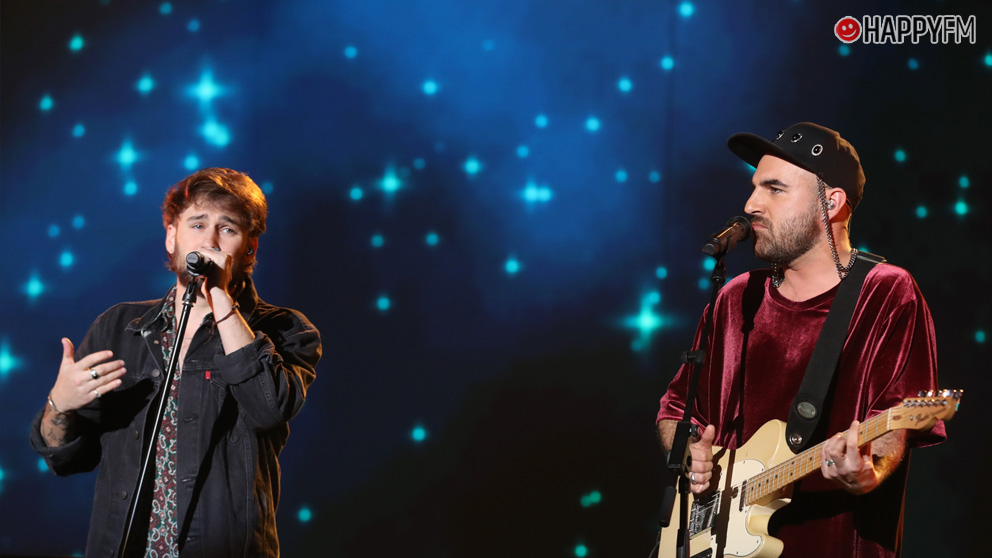 Nil Moliner y Dani Fernández cantando en ‘OT 2020’