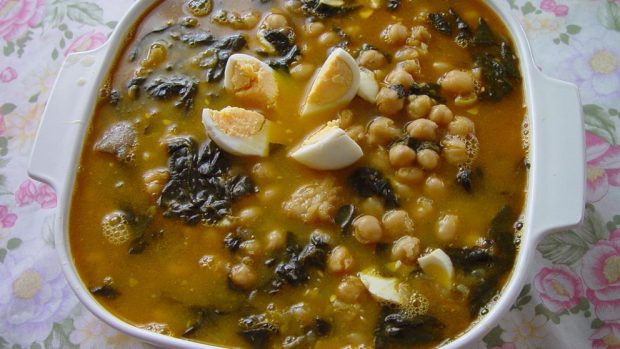 Garbanzos y espinacas