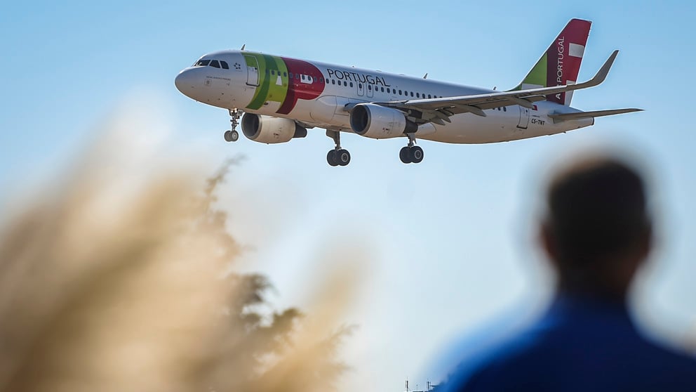 Avión de la compañía portuguesa Tap (Foto: AFP)