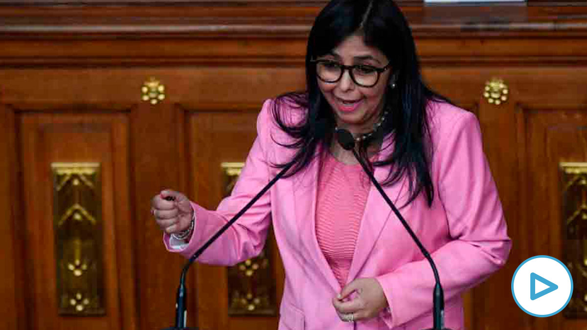 Delcy Rodríguez, vicepresidenta del régimen de Nicolás Maduro en Venezuela. (Foto: AFP)