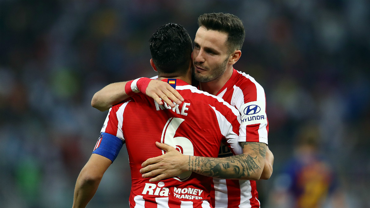Koke y Saúl durante un partido con el Atlético. (Getty)