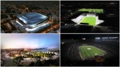 Algunos de los estadios que están o serán reformados.