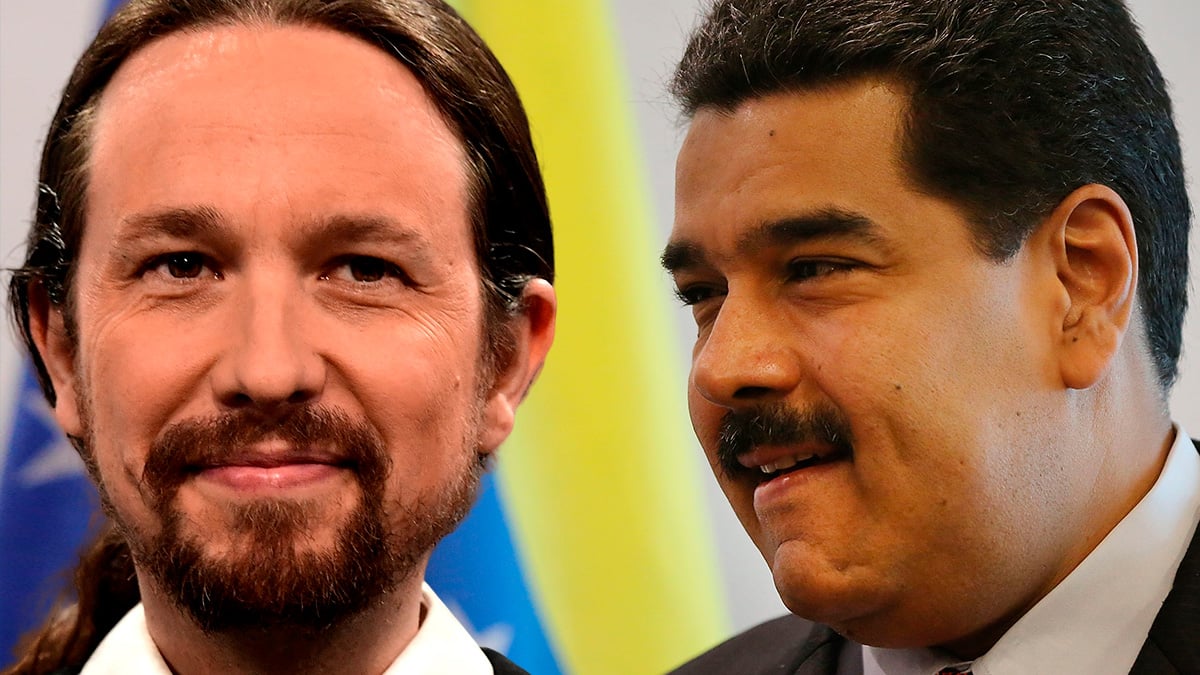 Pablo Iglesias y Nicolás Maduro.