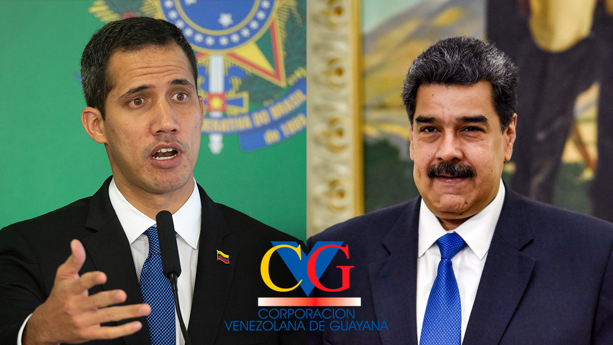El presidente encargado de Venezuela, Juan Guaidó, y el dictador Nicolás Maduro.