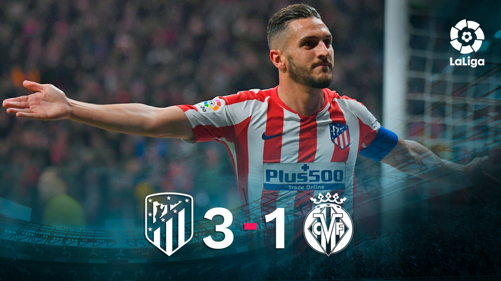 El Atlético venció al Villarreal en el Metropolitano. (AFP)